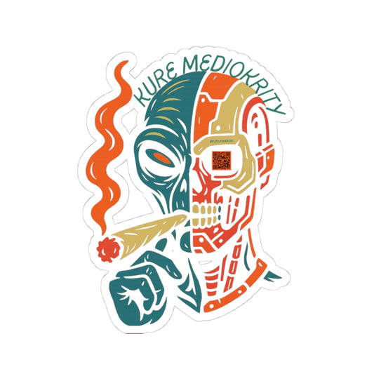 Alien Cyborg Sticker